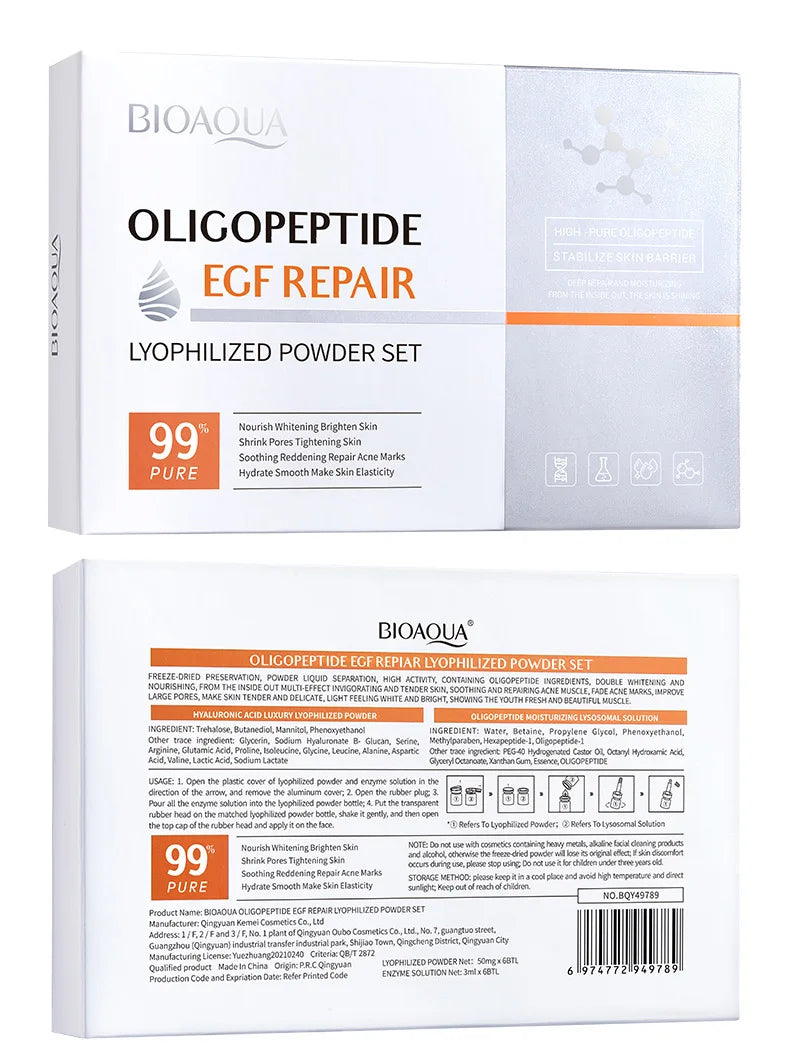 Oligopeptide Freeze-Dried Face Serum Set – Hyaluronic Acid, 6 Pairs