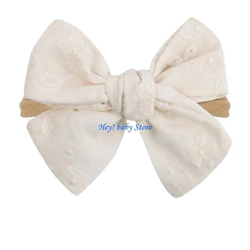 Baby Girl Bowknot Headband | Soft Elastic 0–24 Months