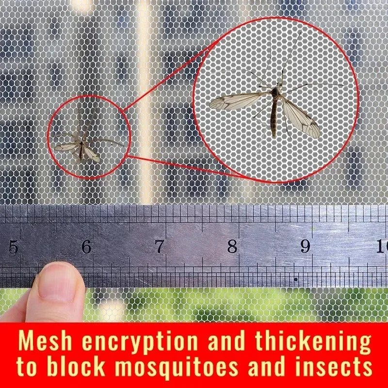 Self-Adhesive Mosquito Window Screen – Hook & Loop Bug Mesh