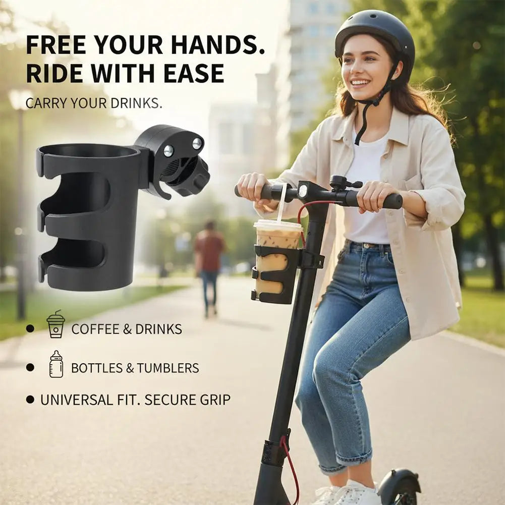 New Baby Stroller Cup Rack Universal Rotatable Cup Holder Multifunctional Bicycle Water Bottle Rack For Outdoor Riding Travel Peaceful Pleasures Health and Wellness