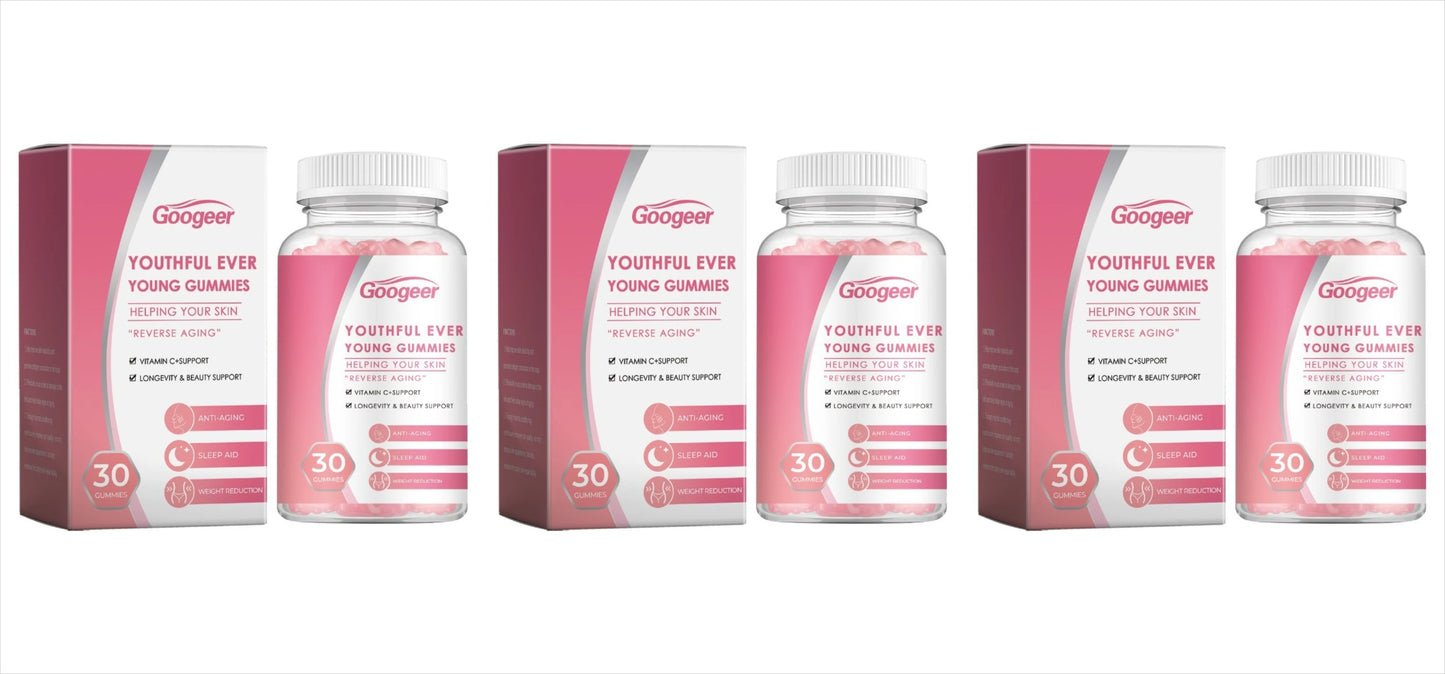 Googeer Collagen Gummies 30ct | Vitamin C & Skin Elasticity