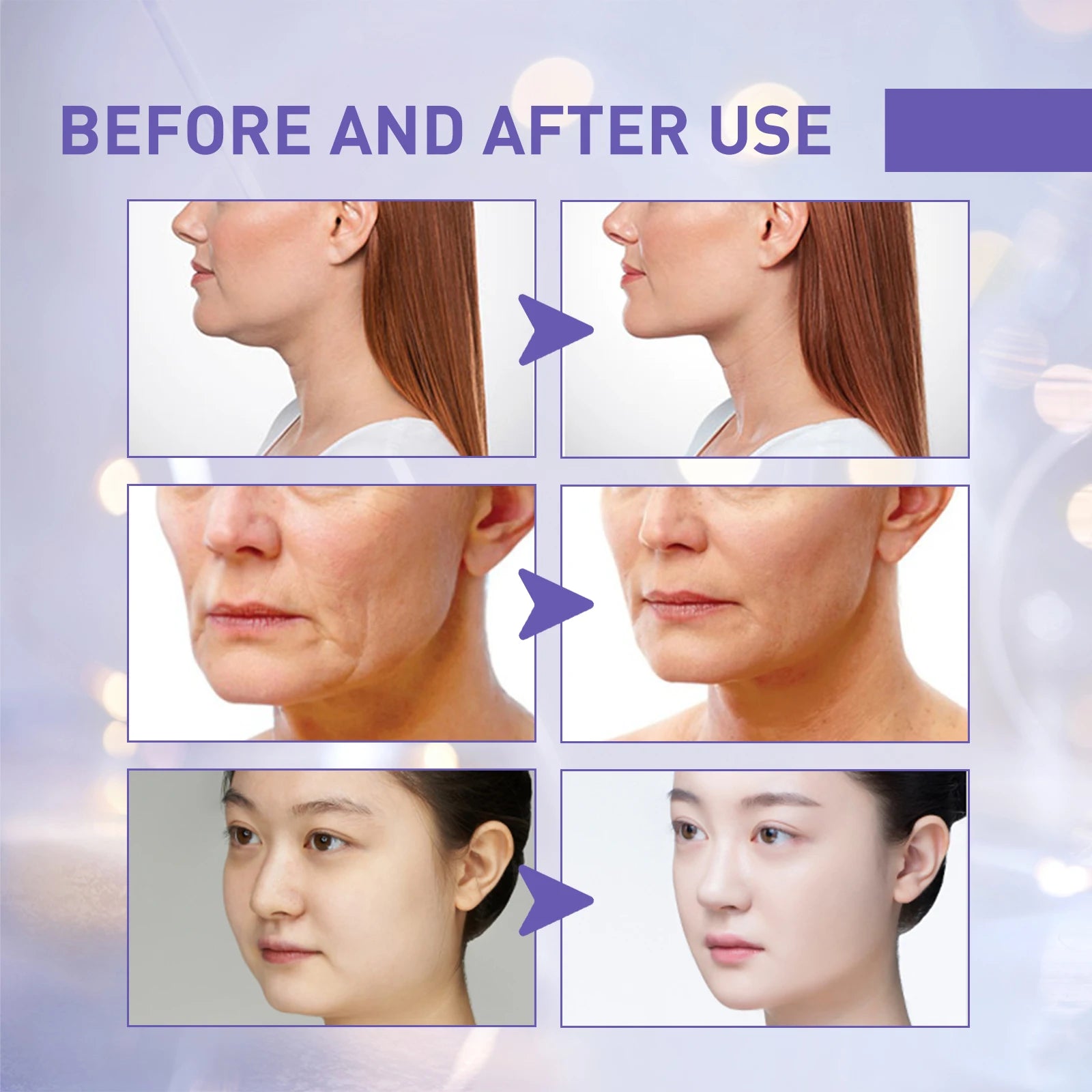 Jaysuing V-Shaped Thin Face Stickers Slim Anti Wrinkle Enhancing Tightening Facial Lift Up Neck Eye Double Chin Skin Care Makeup Peaceful Pleasures Health and Wellness