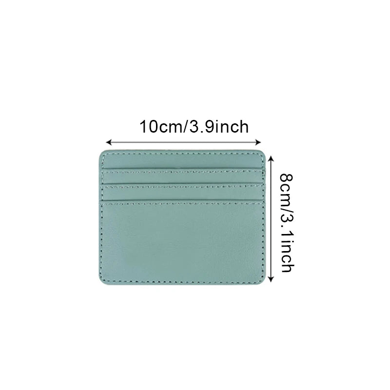 Travel-Ready PU Leather Card Holder Top Open Multi Card Slot Vintage Card Case Slim Wallet for Men and Women 8x10cm Peaceful Pleasures Health and Wellness