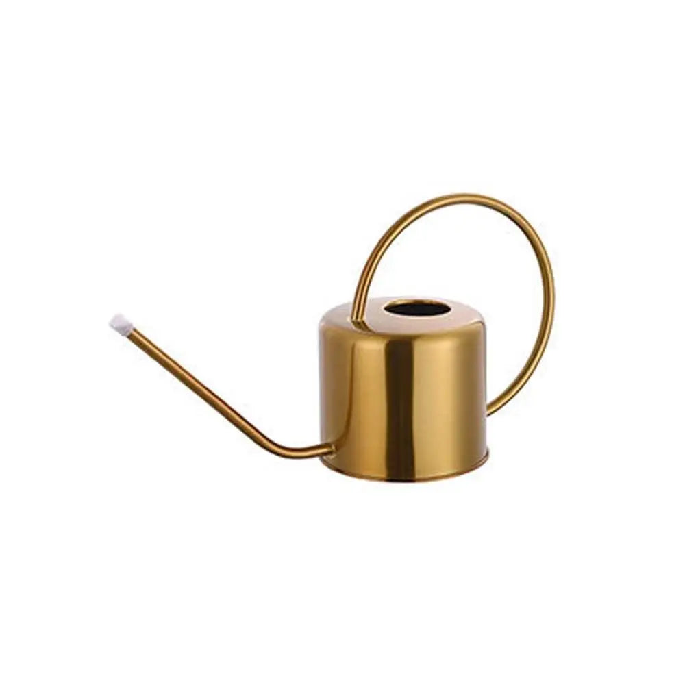 Stainless Steel Watering Can 1.3L Long Nozzle Spray Kettle