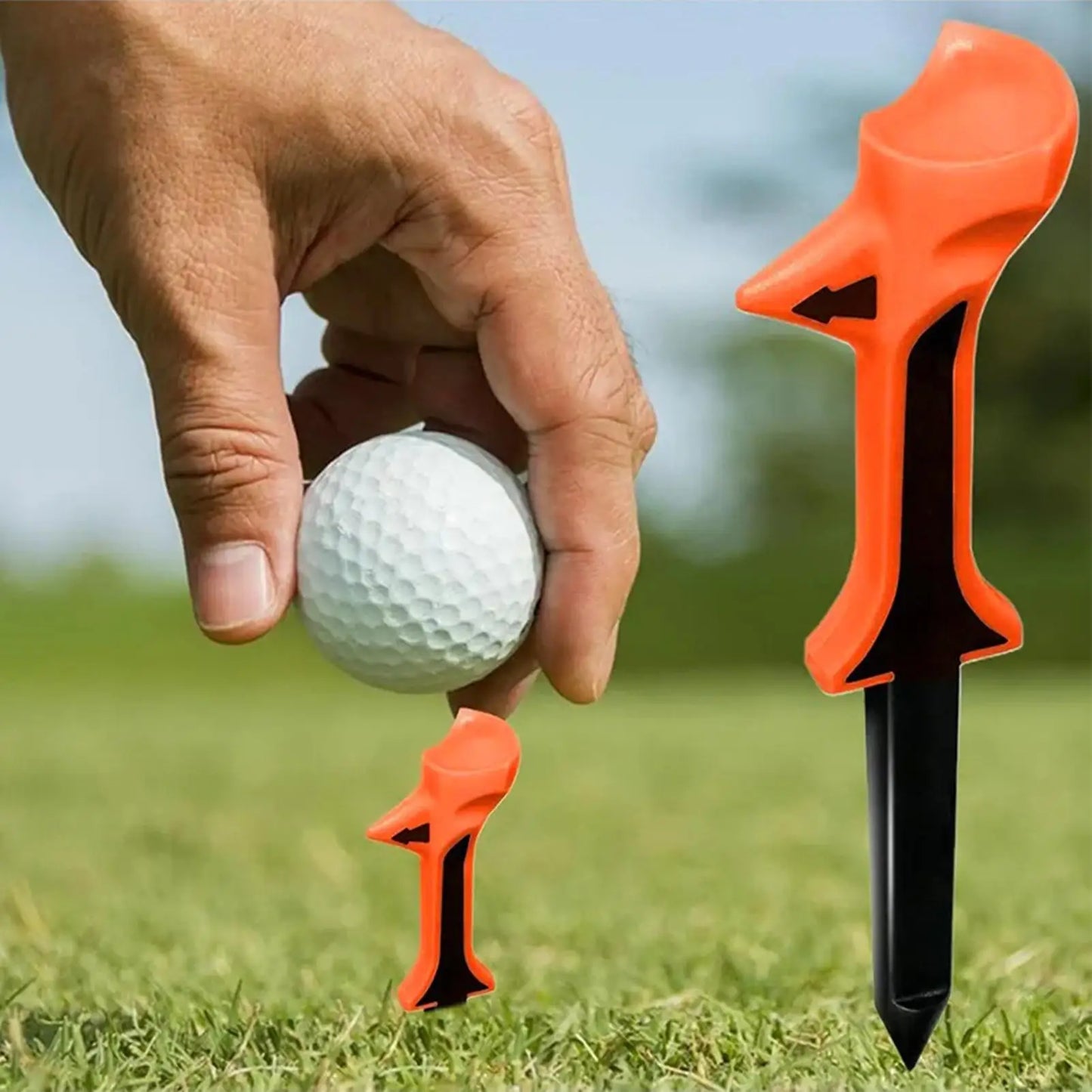 10-Pack 3.15" Double-Angle Golf Tees – Low Friction & Accuracy