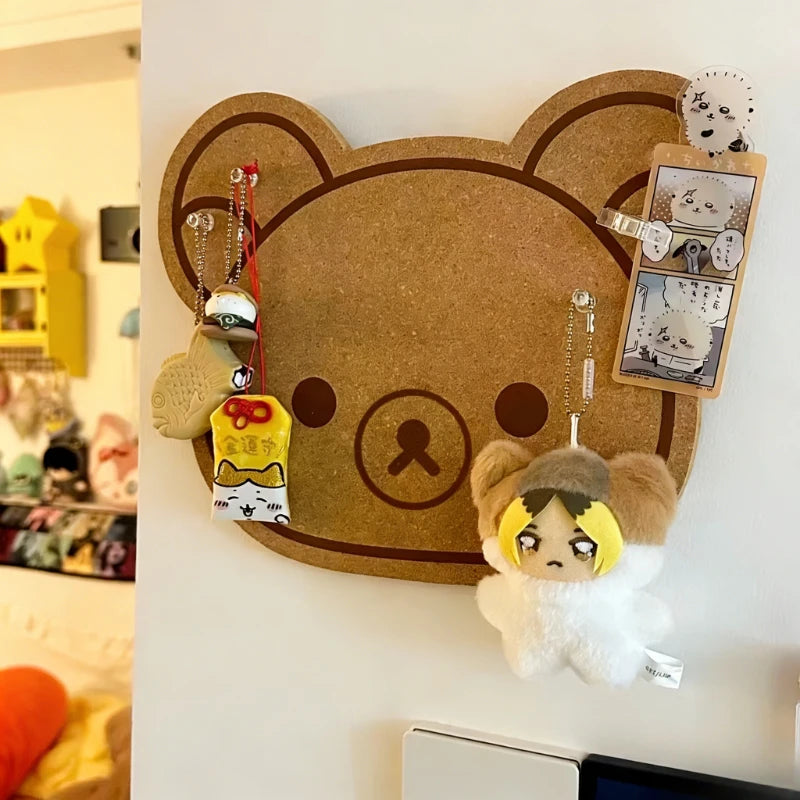 Cute Bear Pin Board – Wall Mounted Bulletin Board for Kids