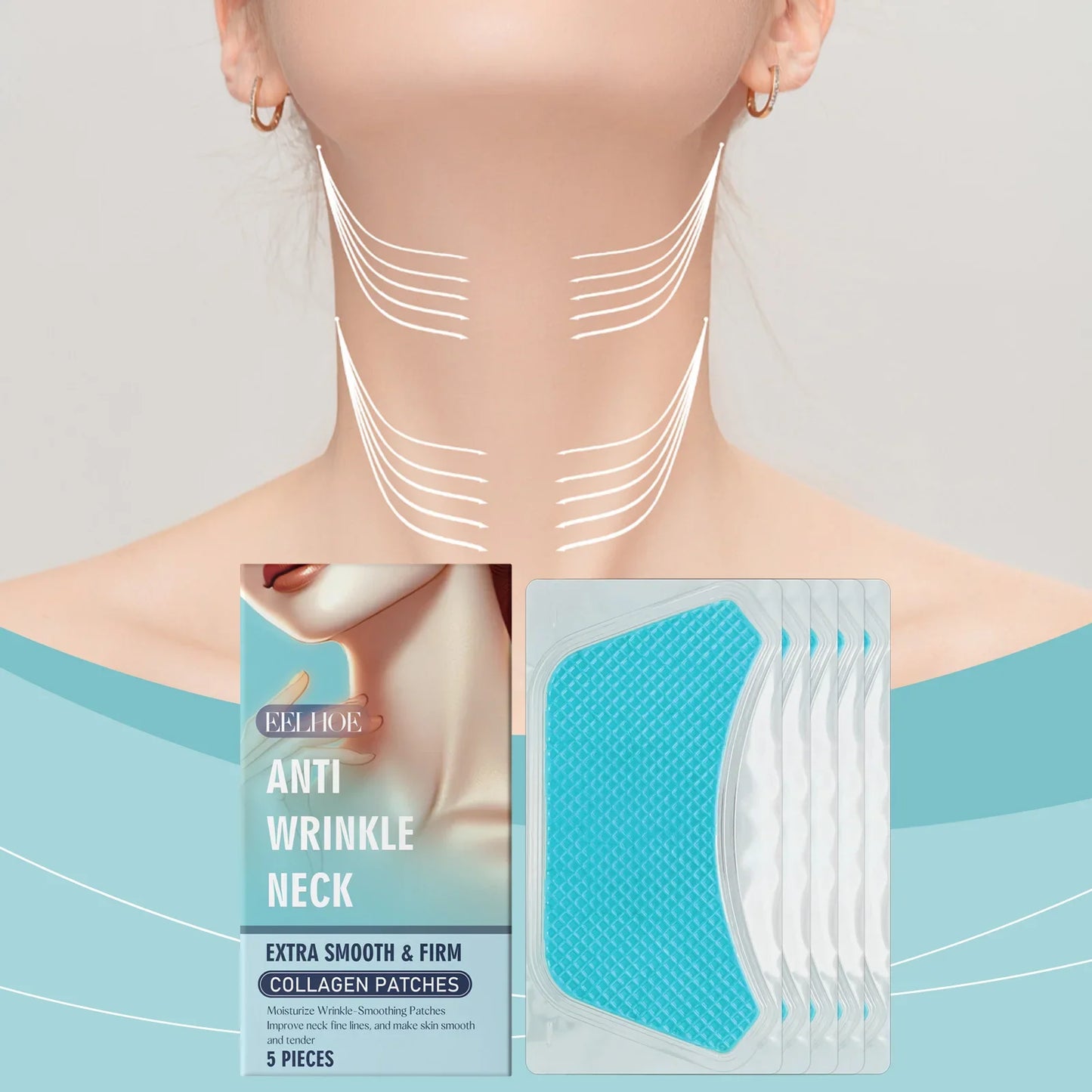 Eelhoe Collagen Neck Mask Patches – Firm, Lift & Hydrate