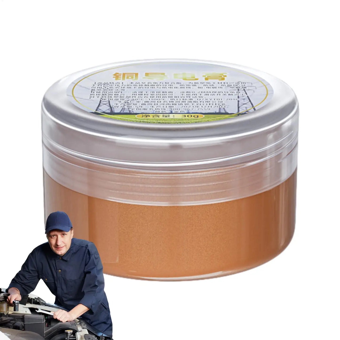 30g Electrically Conductive Grease | Copper-Based Lubricant