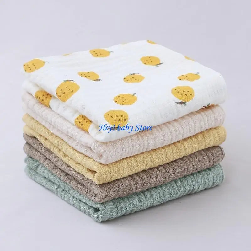 10-Pack Baby Washcloths | Soft Cotton Gauze Facecloths & Burp Cloths