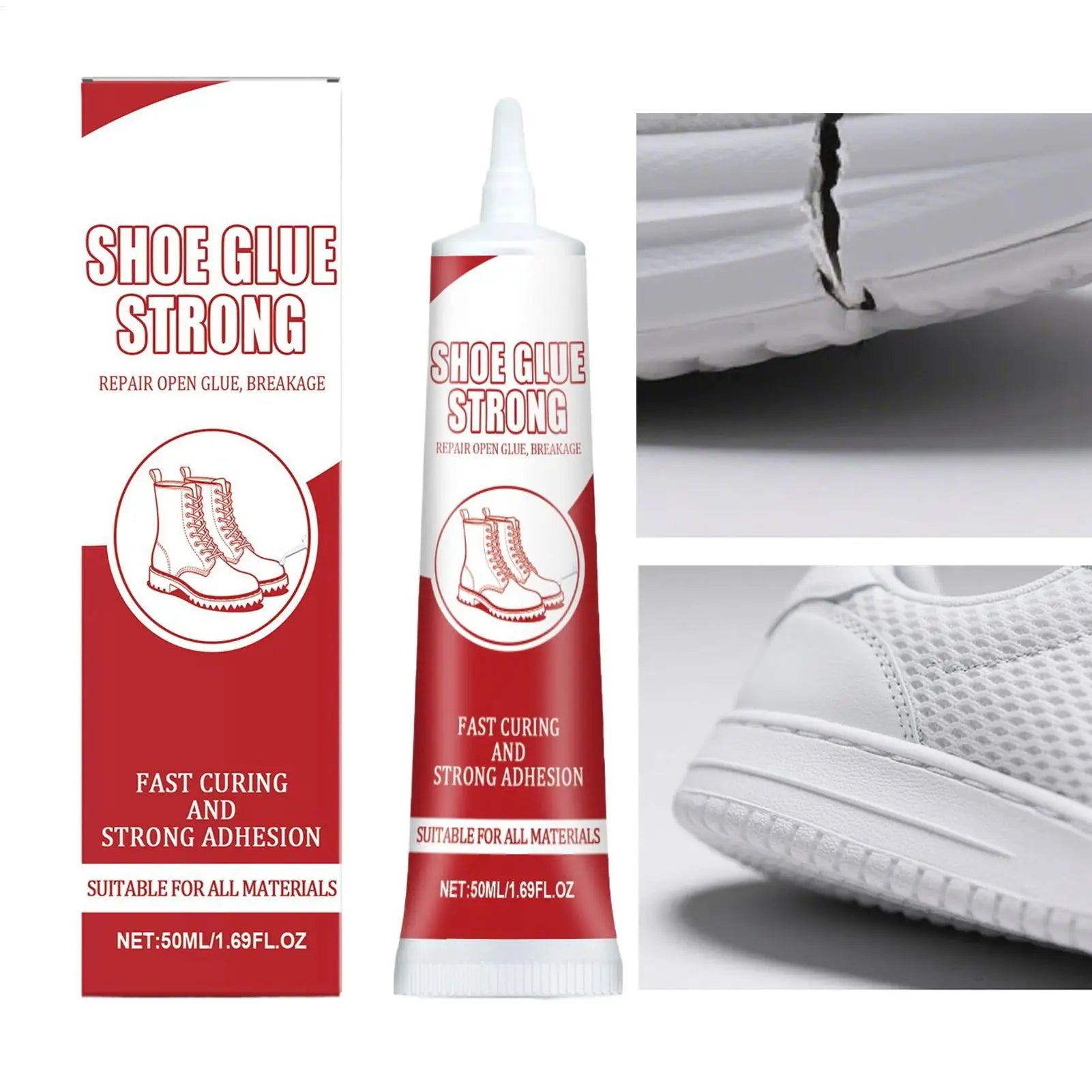 50g Flexible Shoe Glue Waterproof Repair Adhesive Bending & Wash Resistant Gel For Sneaker Sole, Leather, DIY Home Repair Tool Peaceful Pleasures Health and Wellness