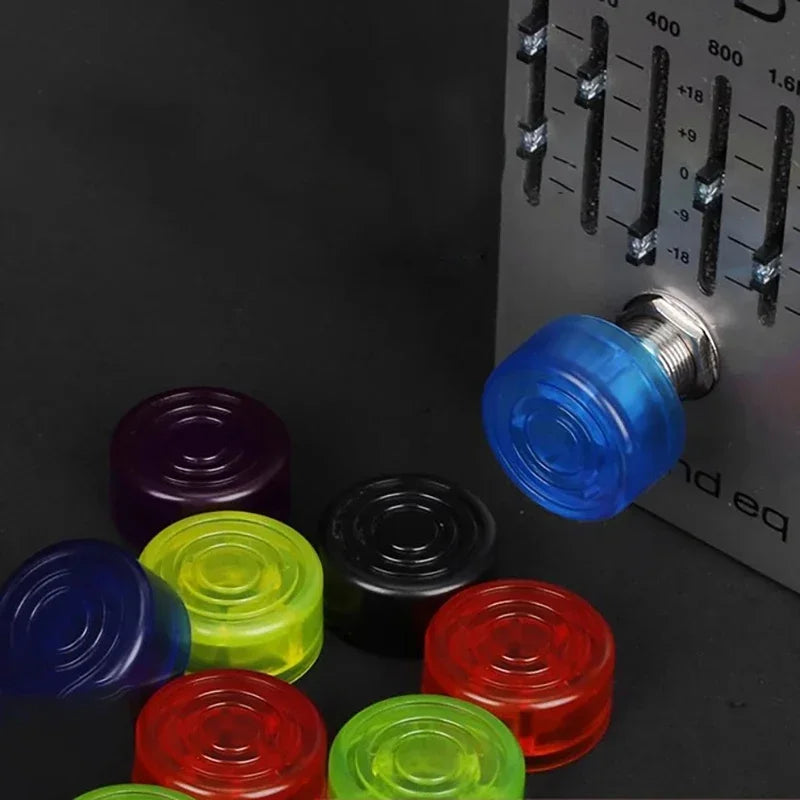 Guitar Pedal Footswitch Toppers – 12-Pack Multi-Color Stomp Caps