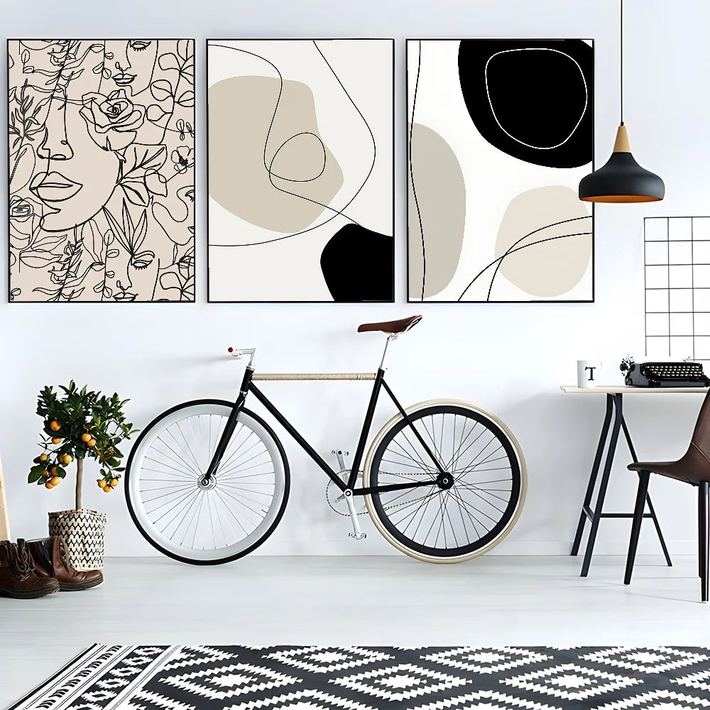 Abstract Bohemian Wall Art Poster | Waterproof PVC Home Decor Wall Art Poster Peaceful Pleasures Health and Wellness