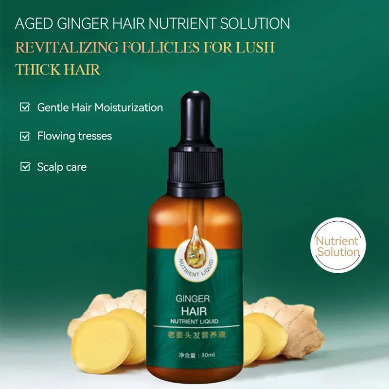 Ginger Hair Growth Oil Serum – Anti Hair Loss & Scalp Nourishing