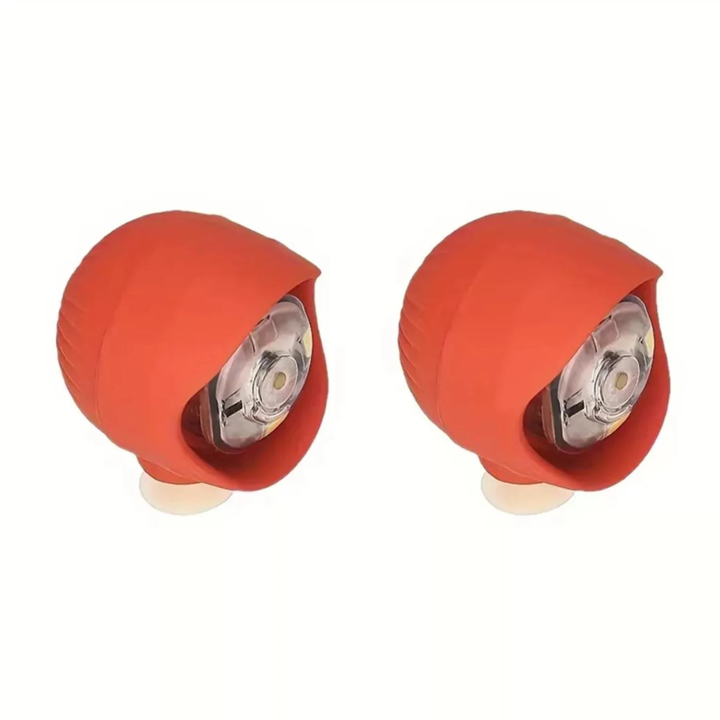 2pcs Hollowed-Out Shoes Lights Glowing Slipper Decoration Charm Headlights For Crocs Cloggs Shoe Headlight Waterprof Hiking Peaceful Pleasures Health and Wellness Orange