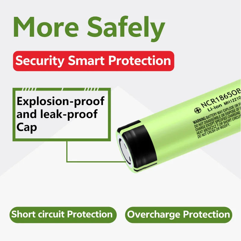 18650 1700mAh 3.7V Rechargeable Li-Ion Battery High-Drain for Flashlights 2-20pcs Bulk Available, 1000+ Charge Cycles Peaceful Pleasures Health and Wellness