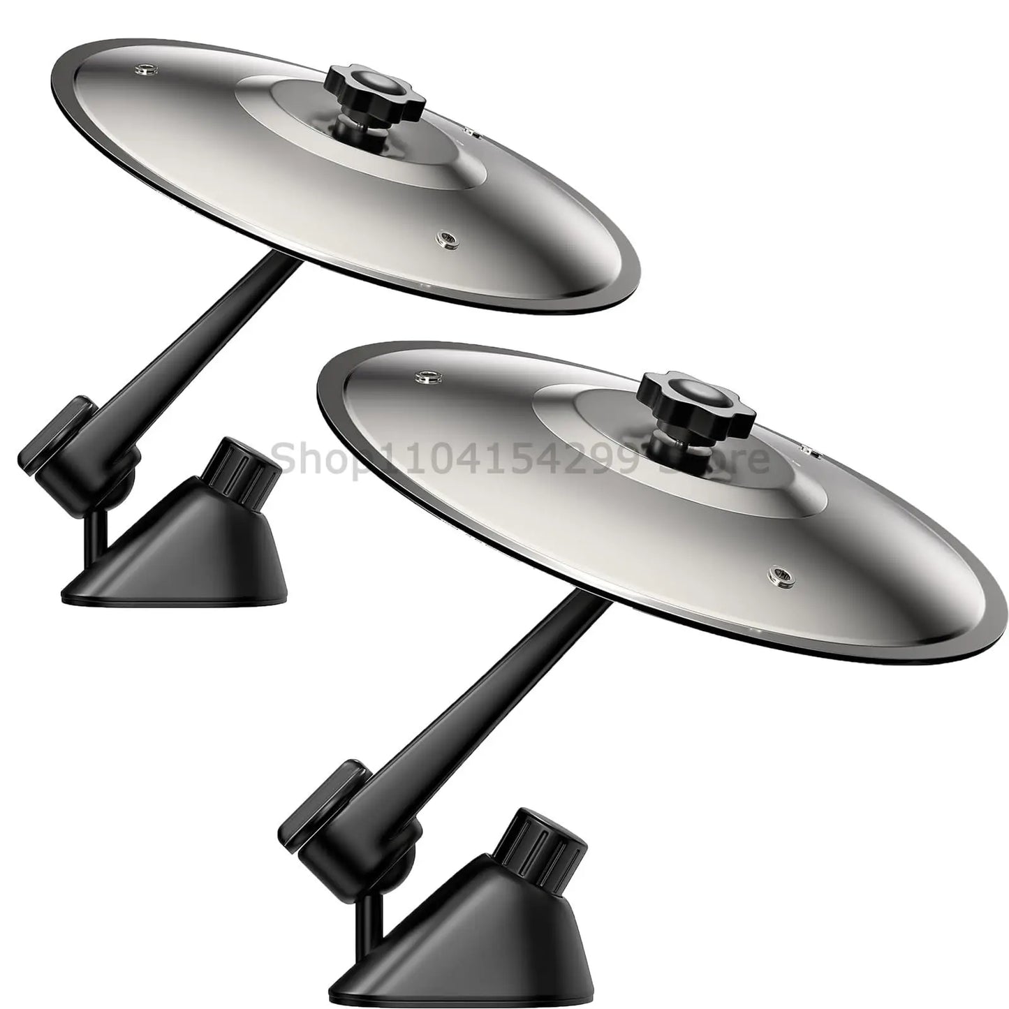 Mini Cymbal Car Vent Decoration | Music-Themed Interior Accessory Car Vent Decoration Oasis Select 2PCS Silver