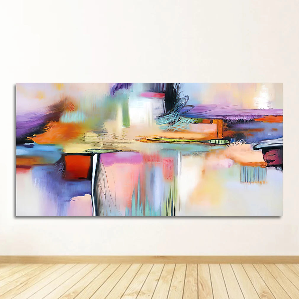 Abstract Canvas Wall Art Print | Modern Living Room Decor