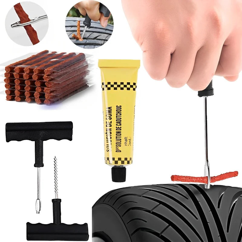 Tubeless Tire Repair Strips – Natural Rubber Plugs, 5 or 50 Pack