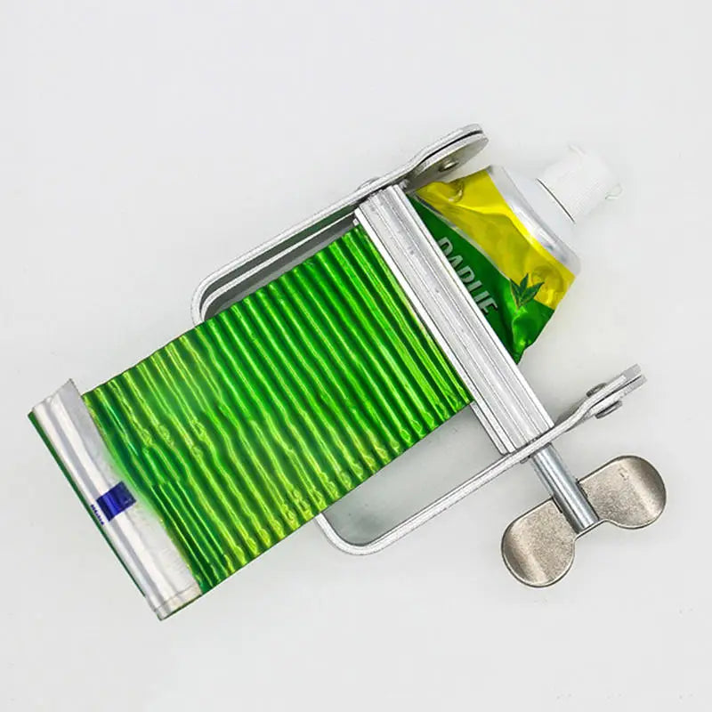 Stainless Steel Toothpaste Squeezers Manual Silver Aluminum Alloy Squeezer Tool Hair Dye Paste Pigment Toothpaste Holder Peaceful Pleasures Health and Wellness