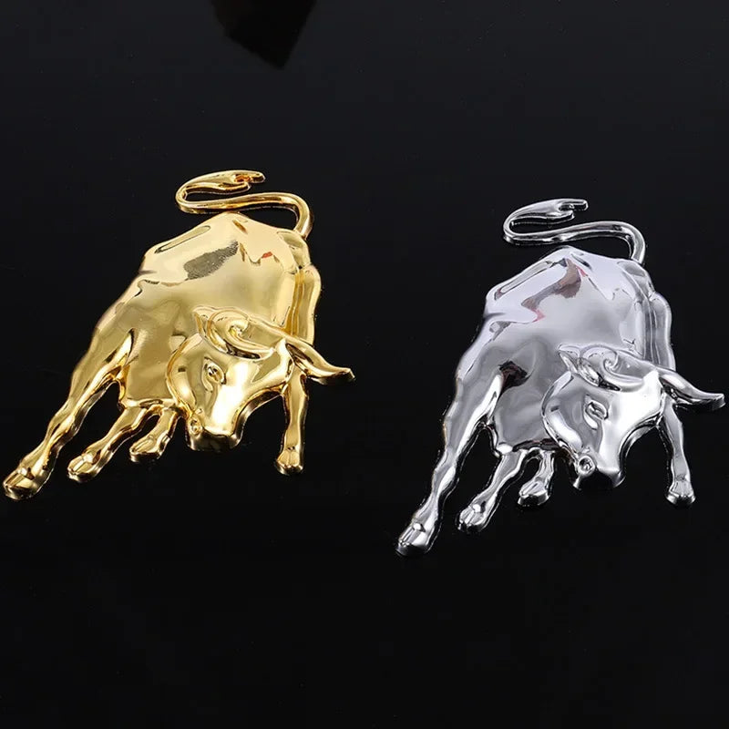 3D Metal Bull Car Emblem Sticker – Scratch Cover Badge Peaceful Pleasures Health and Wellness