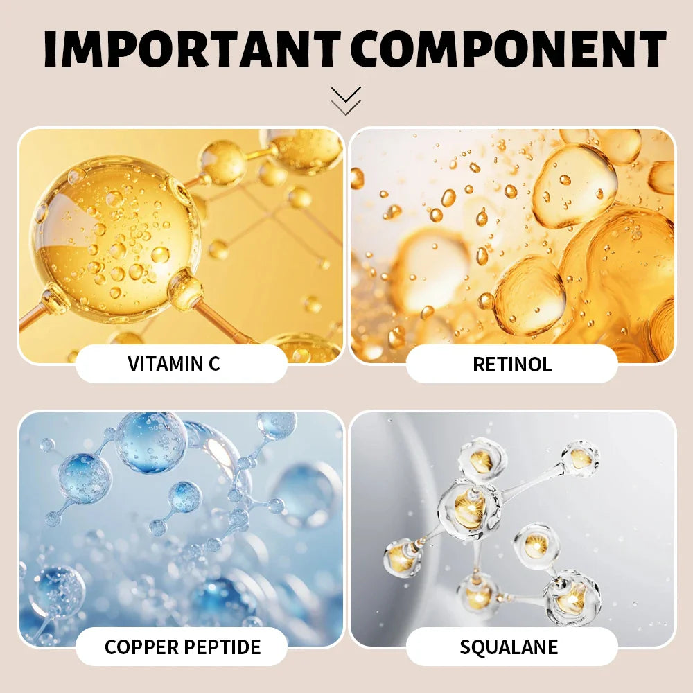 Squalane Copper Peptide Face Serum – Hyaluronic Acid Moisturizer