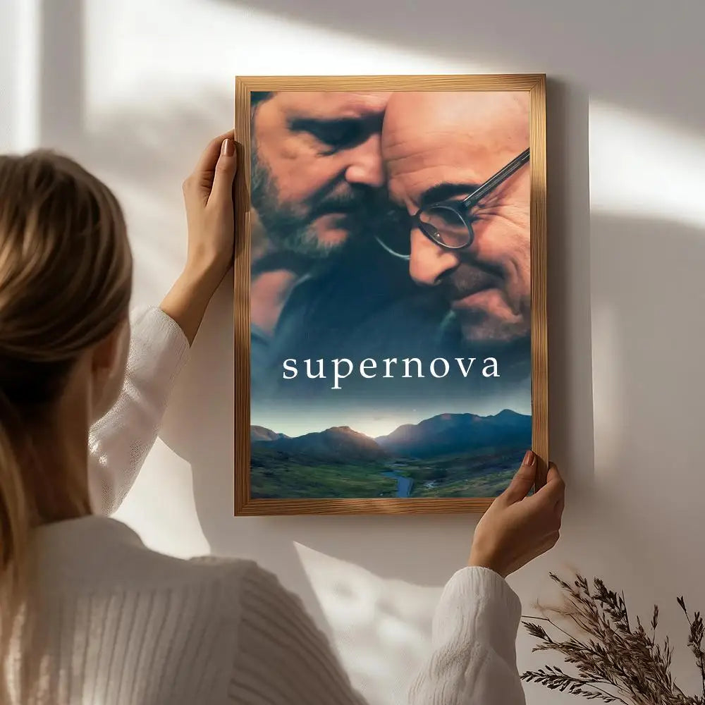 Supernova Movie Poster HD Self-Adhesive Waterproof Wall Art Wall Art Poster Peaceful Pleasures Health and Wellness White5 50X70cmNoframe