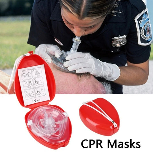 Professional First Aid CPR Breathing Mask Protect Rescuers Artificial Respiration Reuseable With One-way Valve Tools Peaceful Pleasures Health and Wellness