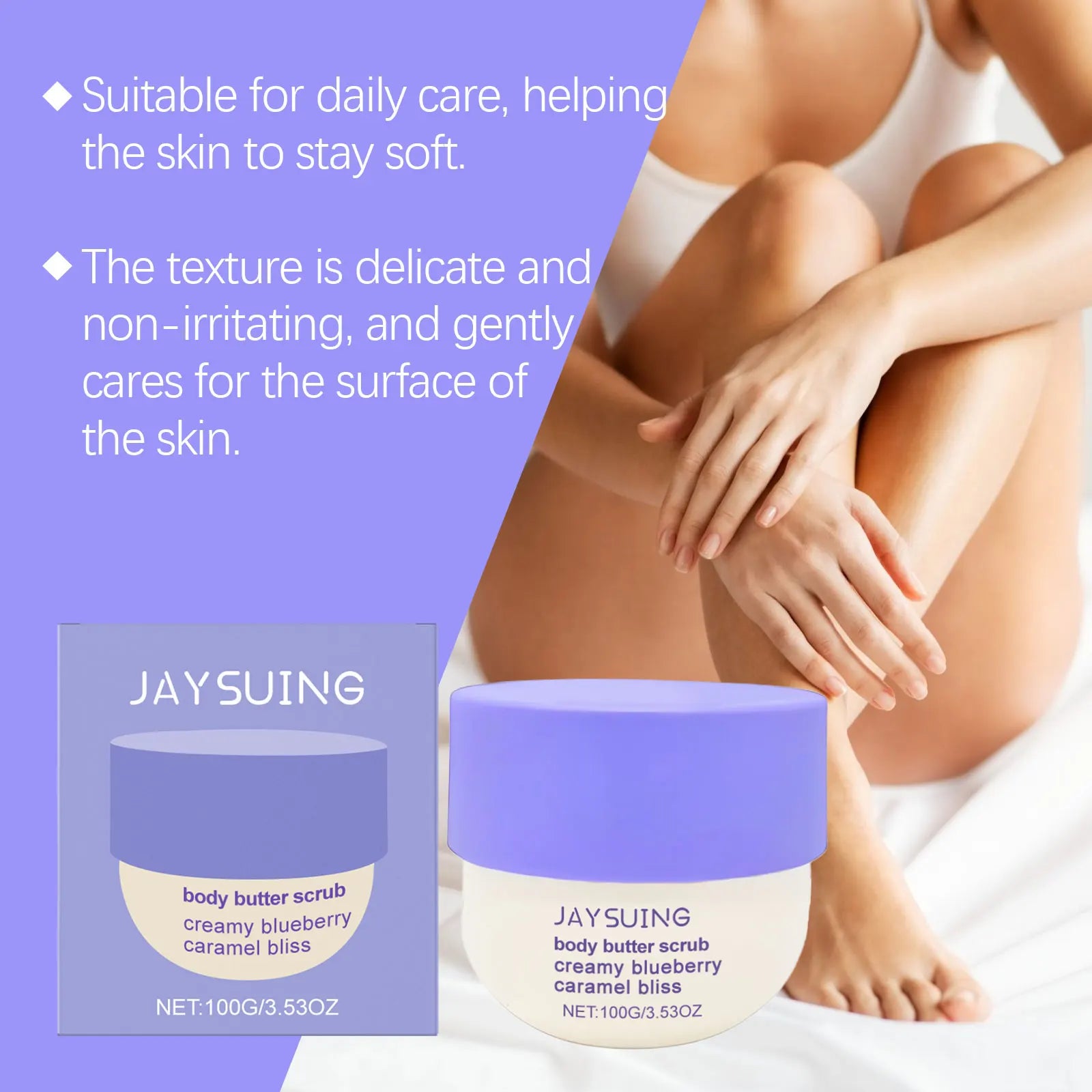 Blueberry Caramel Body Scrub for Smooth Skin and Hydration Peaceful Pleasures Health and Wellness