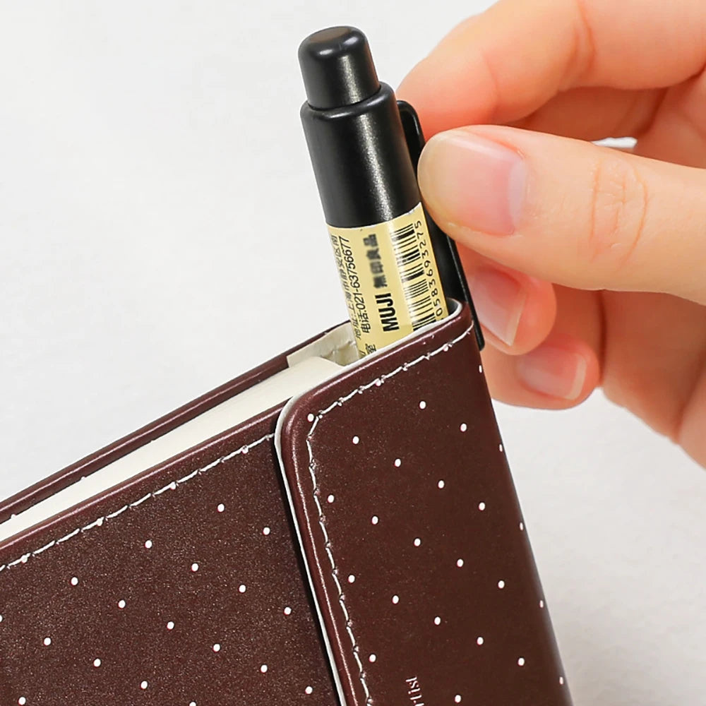 Polka Dot M5 Leather Notebook Instagram Diary DIY Portable Pocket