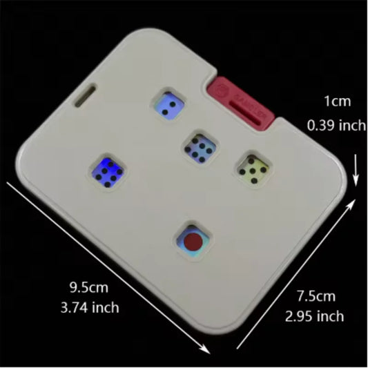 Portable Dice Edc Stress Relief Mechanical Card Press Dice, Table Game Gift for Parties, Fun and Interactive Gaming Accessory Peaceful Pleasures Health and Wellness