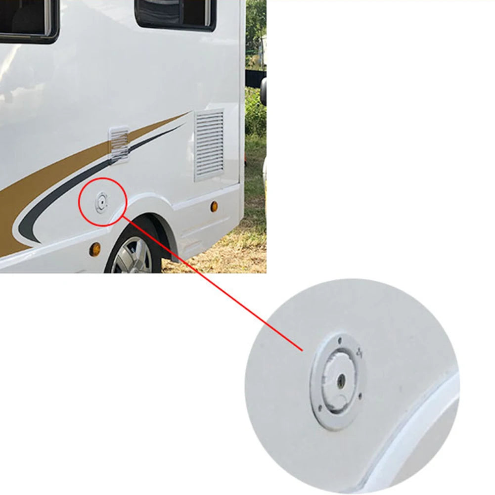 Lockable RV Fresh Water Inlet – Gravity Fill Hatch for Camper & Boat Peaceful Pleasures Health and Wellness