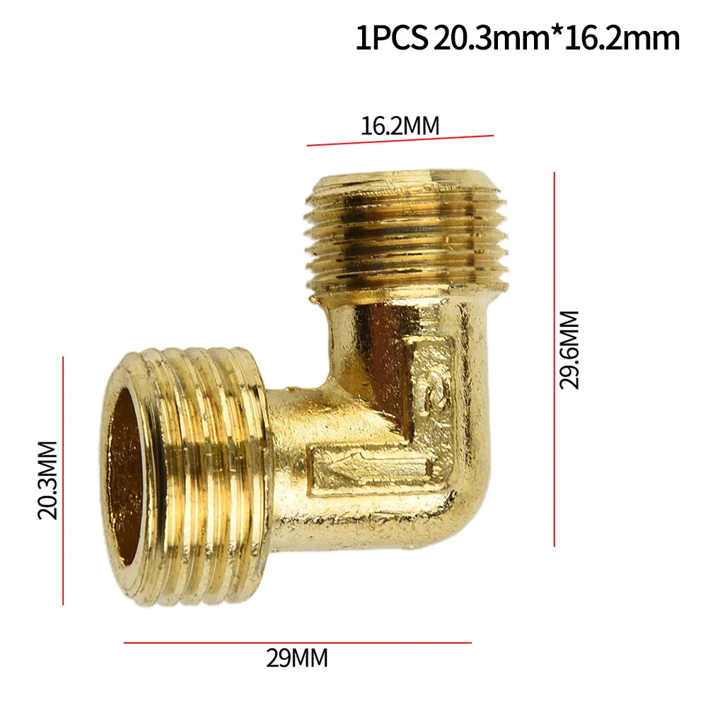 Air Compressor Fittings Brass 90 Degree Male Thread Check Valve Elbow