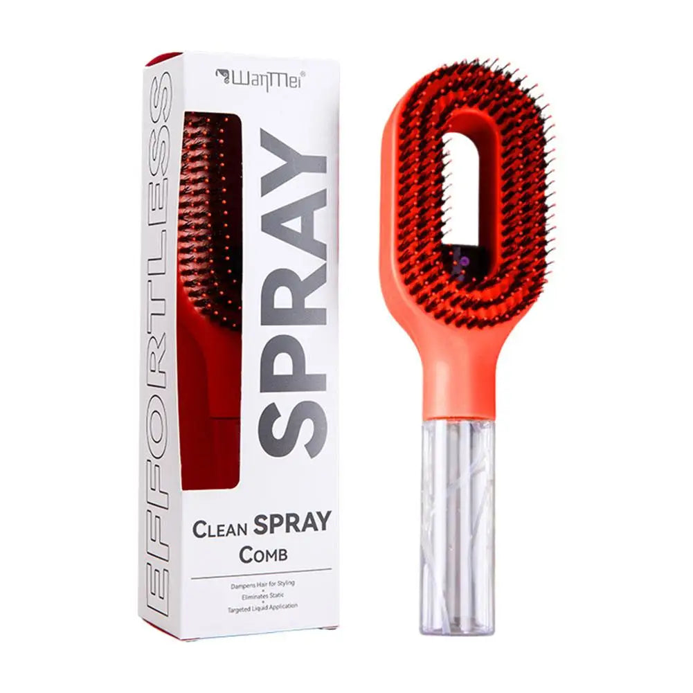 2-in-1 Spray Bottle Detangling Hairbrush | Anti-Static Comb