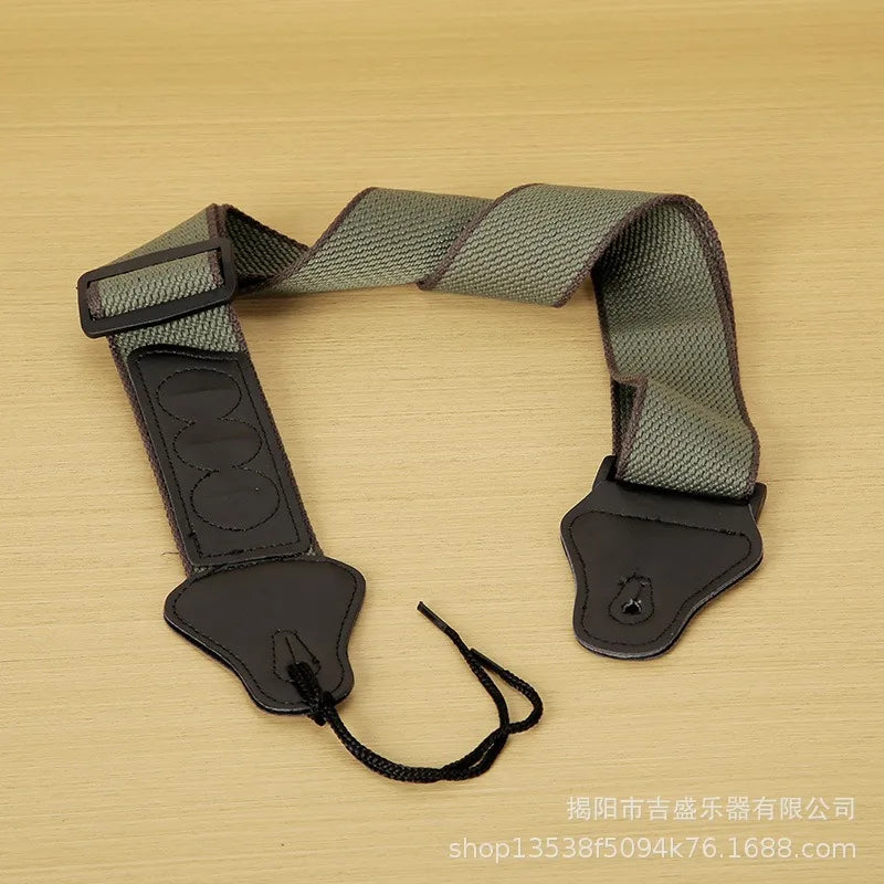 Thickened Grid Strap Acoustic Guitarstrap Electric Guitar Men's