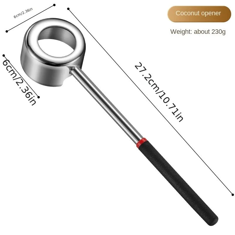 Manual Coconut Opener Tool | Stainless Steel Hole Punch Knife