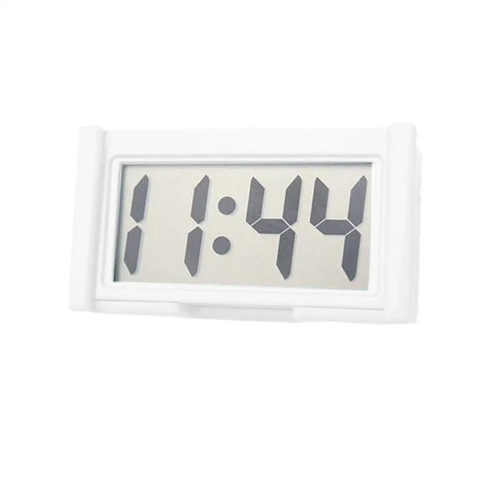 Practical Mini Digital Display Large Screen Car Mounted Small Adhesive Portable Electric Motorcycle Car Mounted Clock Mute New Peaceful Pleasures Health and Wellness