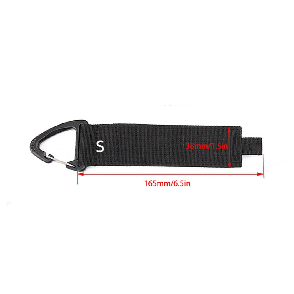 Heavy Duty Nylon Cord Storage Straps with Carabiner S/M/L