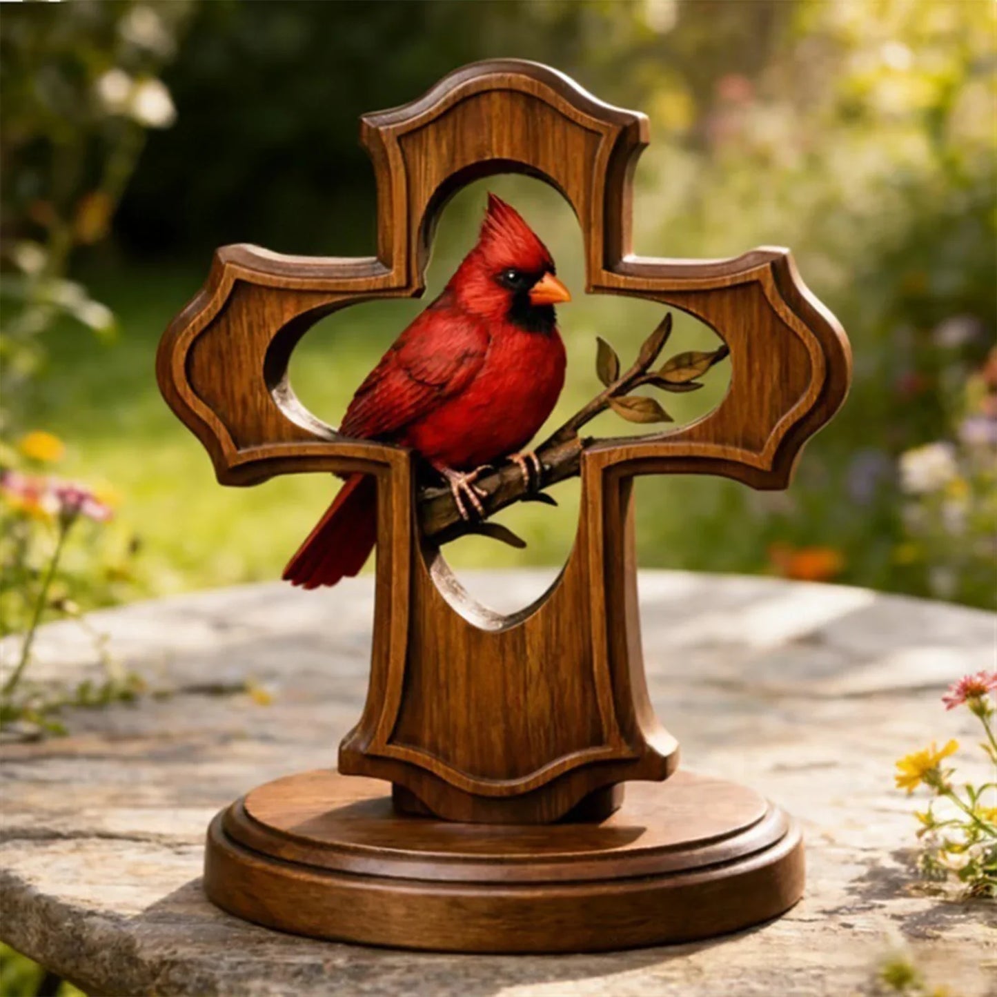 Vintage Red Cardinal Bird Ornament – Memorial & Home Gift