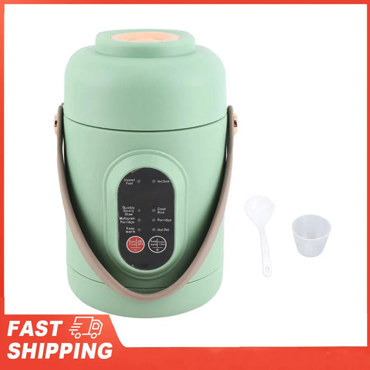 Portable Electric Pot 500W Travel Cooking Stainless Steel Mini Peaceful Pleasures Health and Wellness