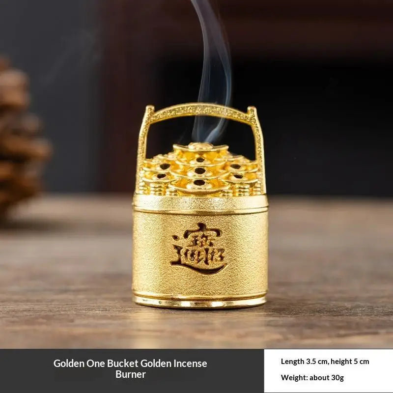 Rose Yuanbao Incense Burner | Feng Shui Meditation Home Décor