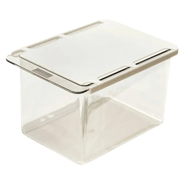 Transparent Bathroom Cotton Stick Makeup Cotton Bathroom Pull-Out Storage Drawer Style Storage Box Under The Mirror Cabinet Peaceful Pleasures Health and Wellness White