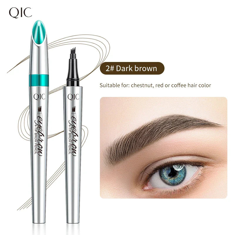QIC Microblading Eyebrow Pen – 5 Colors, Waterproof Brow Pencil