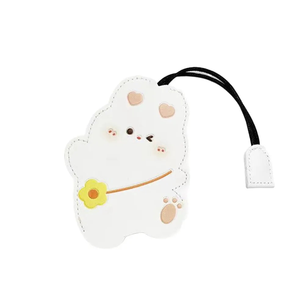 Creative Open Close Key Bag Pull Out Cartoon Cute Large Capacity Drawstring Universal Electric Vehicle Car Key Holder Daily Use Peaceful Pleasures Health and Wellness Rabbit