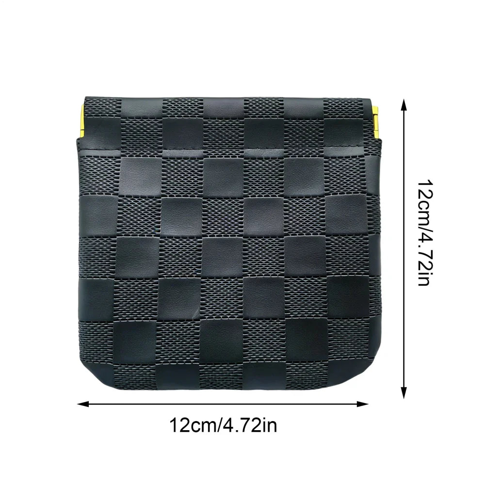 Small Auto-Closure Makeup Bag – Travel Cosmetic & Jewelry Pouch