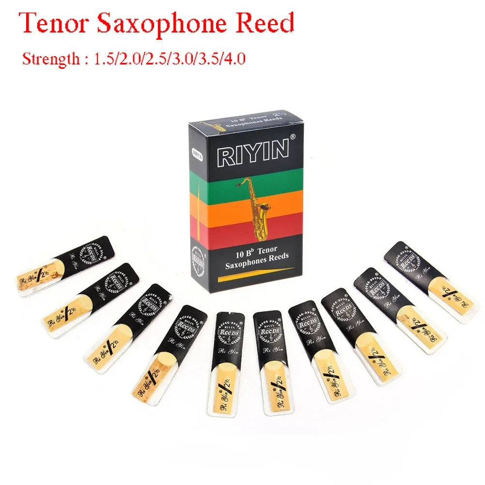 10-Pack Baritone Saxophone Reeds | Strengths 1.5 to 4.0 Saxophone Reeds Peaceful Pleasures Health and Wellness