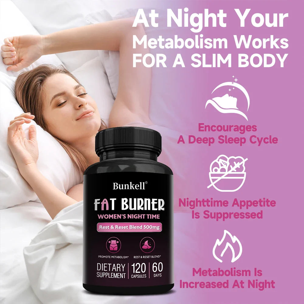 Bunkell Women's Nighttime Metabolic Support Capsules