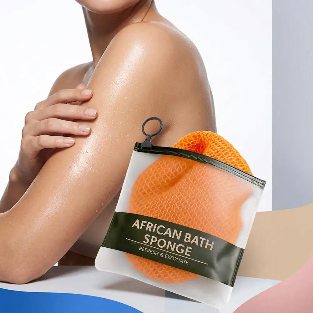 Exfoliating Body Mesh Scrubber | Reusable Bath Net Sponge Body Exfoliating Scrubber Peaceful Pleasures Health and Wellness