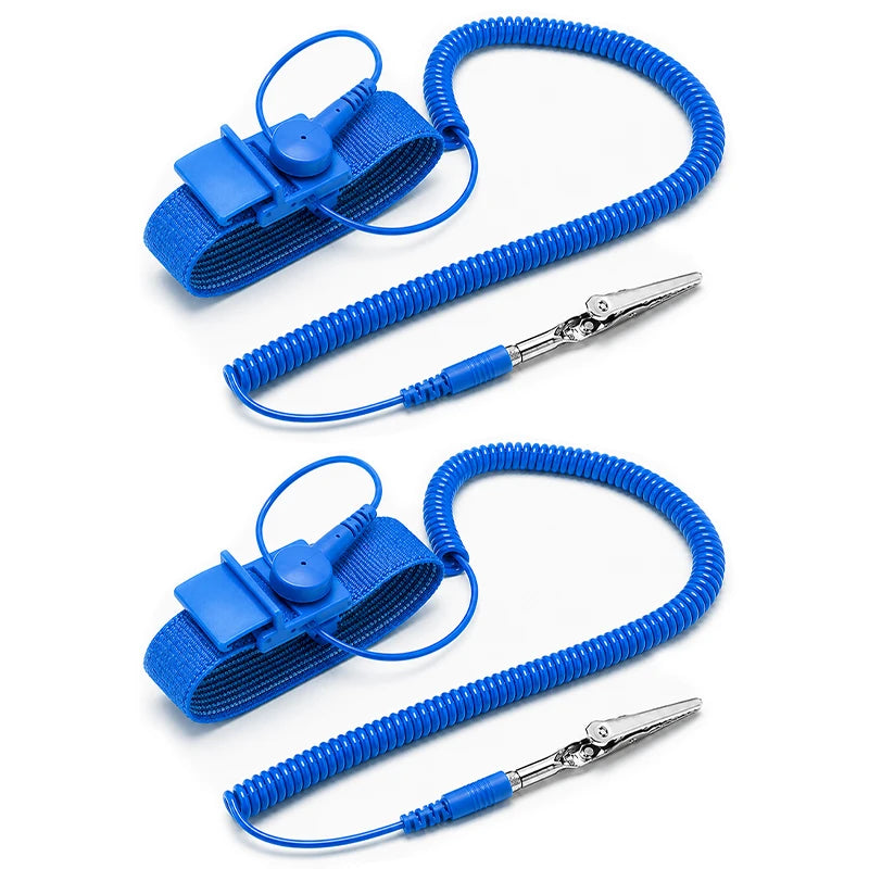 Anti-Static ESD Wrist Strap Grounding Band with Alligator Clip