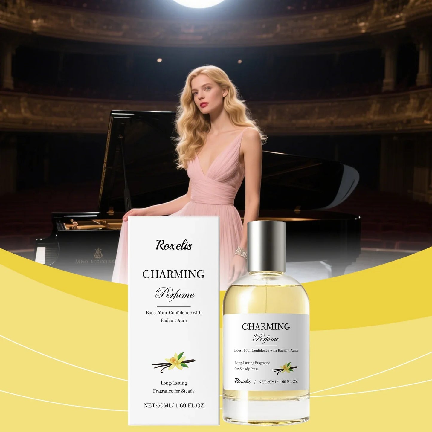Amber Vanilla Perfume Spray – Long-Lasting Light Scent 50ml