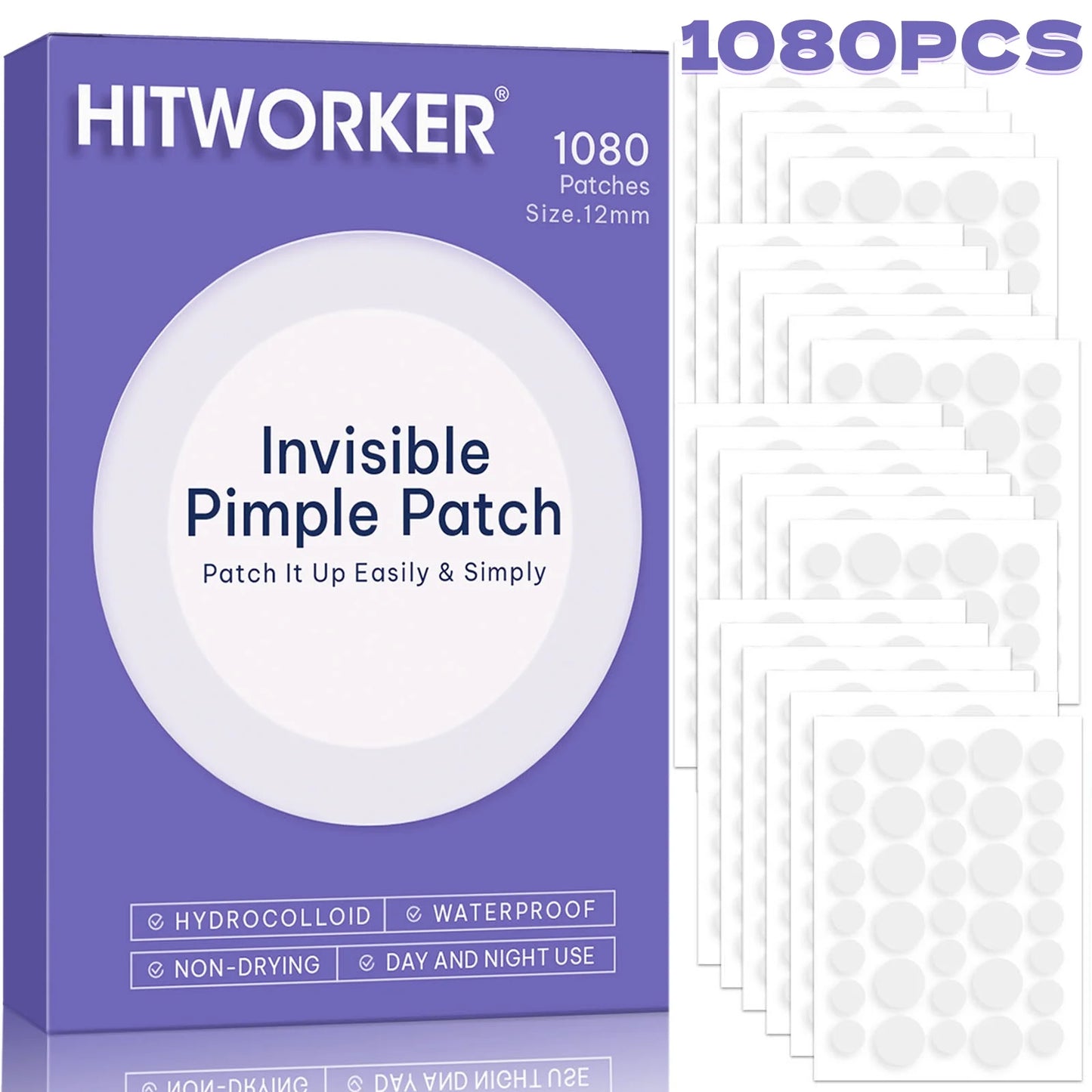 Hydrocolloid Acne Patches – Invisible, Waterproof | All Skin Types